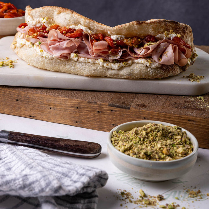 Crema Di Parma, Parmesan Cream Cheese, Mortadella Sandwich